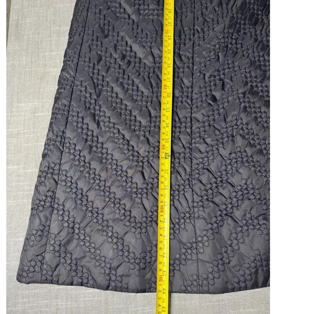 Vintage Engel-Fetzer Cleveland Quilted Chevron Double Breasted Coat Black